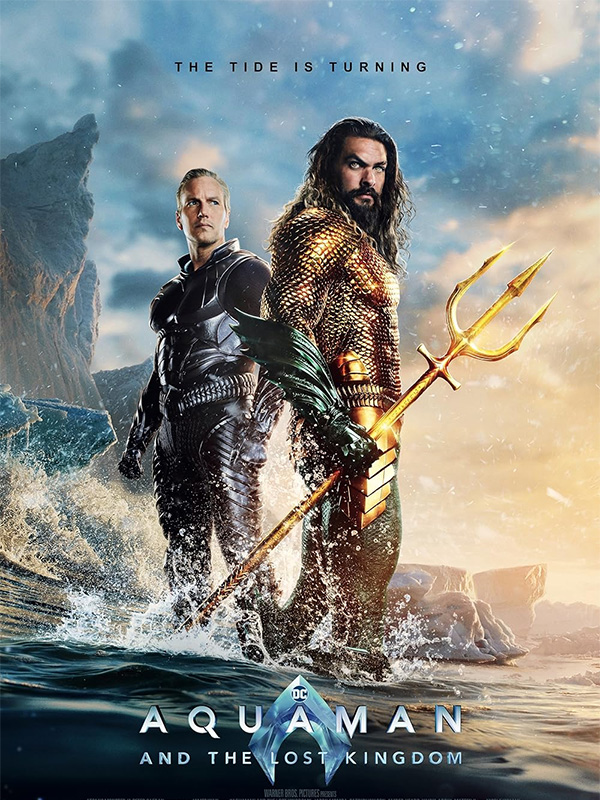 DVD cover of Aquaman and the Lost Kingdom