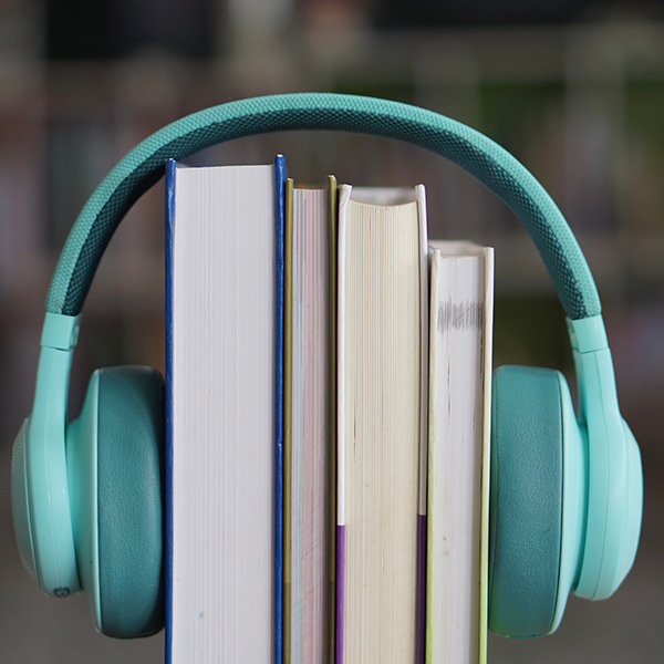 Books with headphones