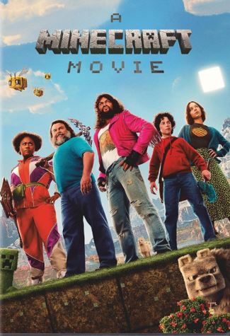 DVD cover of A Minecraft Movie.