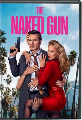 DVD cover of The Naked Gun (2025).